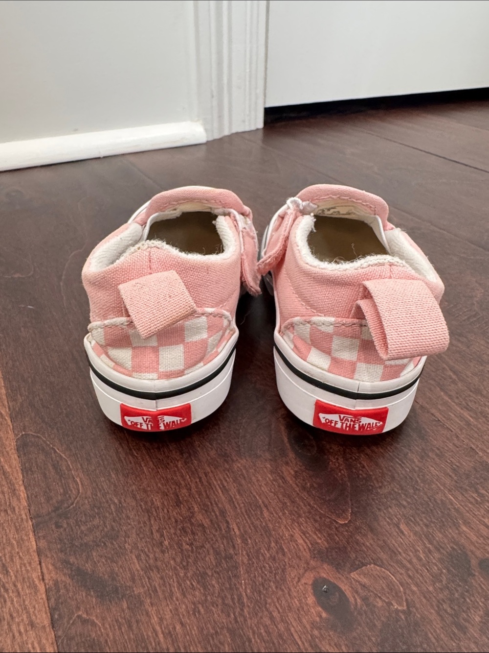 VANS Toddler Girls Pink & White Checker Shoes Casual Sneakers, size 6.5 - Picture 7 of 8